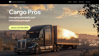  website templates - Freight Company (Vibrant)